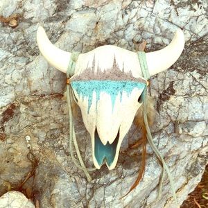 Aztec bohemian Skull from New Mexico